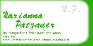 marianna patzauer business card
